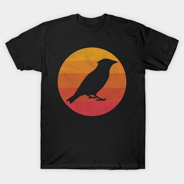 Vintage Waxwing Bird T-Shirt by ChadPill